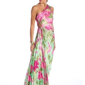 AKIRA LAZY DAISY PRINTED MIDI DRESS Size LL